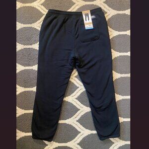 Eddie Bauer Faux Shearling Lined Jogger Sweatpants Men's Size L Unisex Black NWT